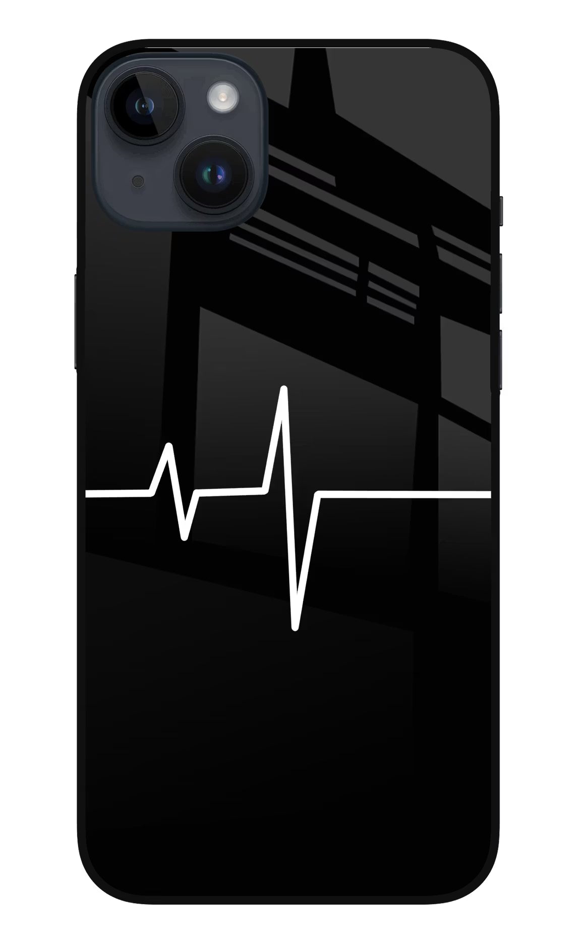 Heart Beats iPhone 14 Plus Glass Case Back Cover by Casekaro
