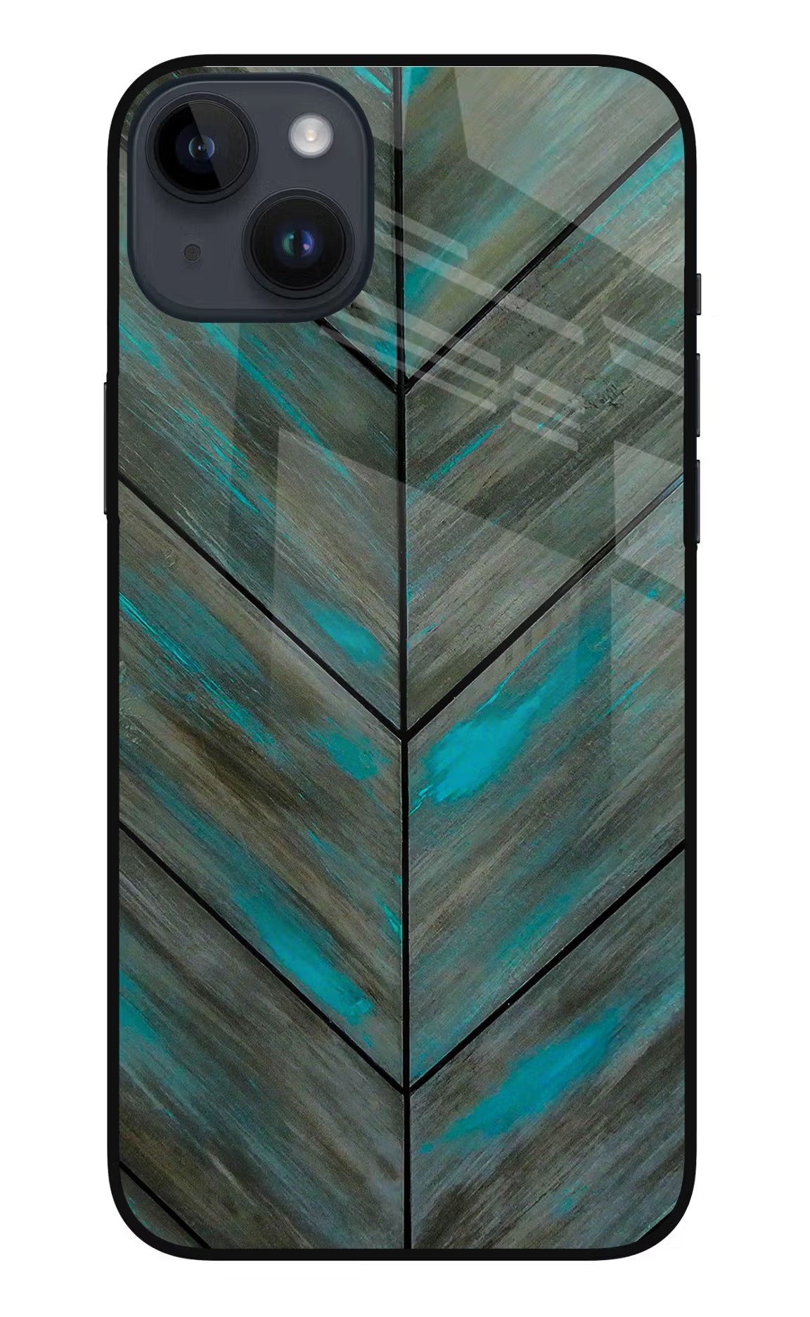 Pattern iPhone 14 Plus Glass Case Back Cover by Casekaro