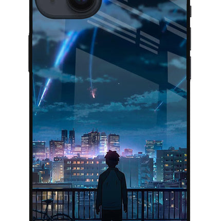 Anime iPhone 14 Plus Glass Case Back Cover by Casekaro