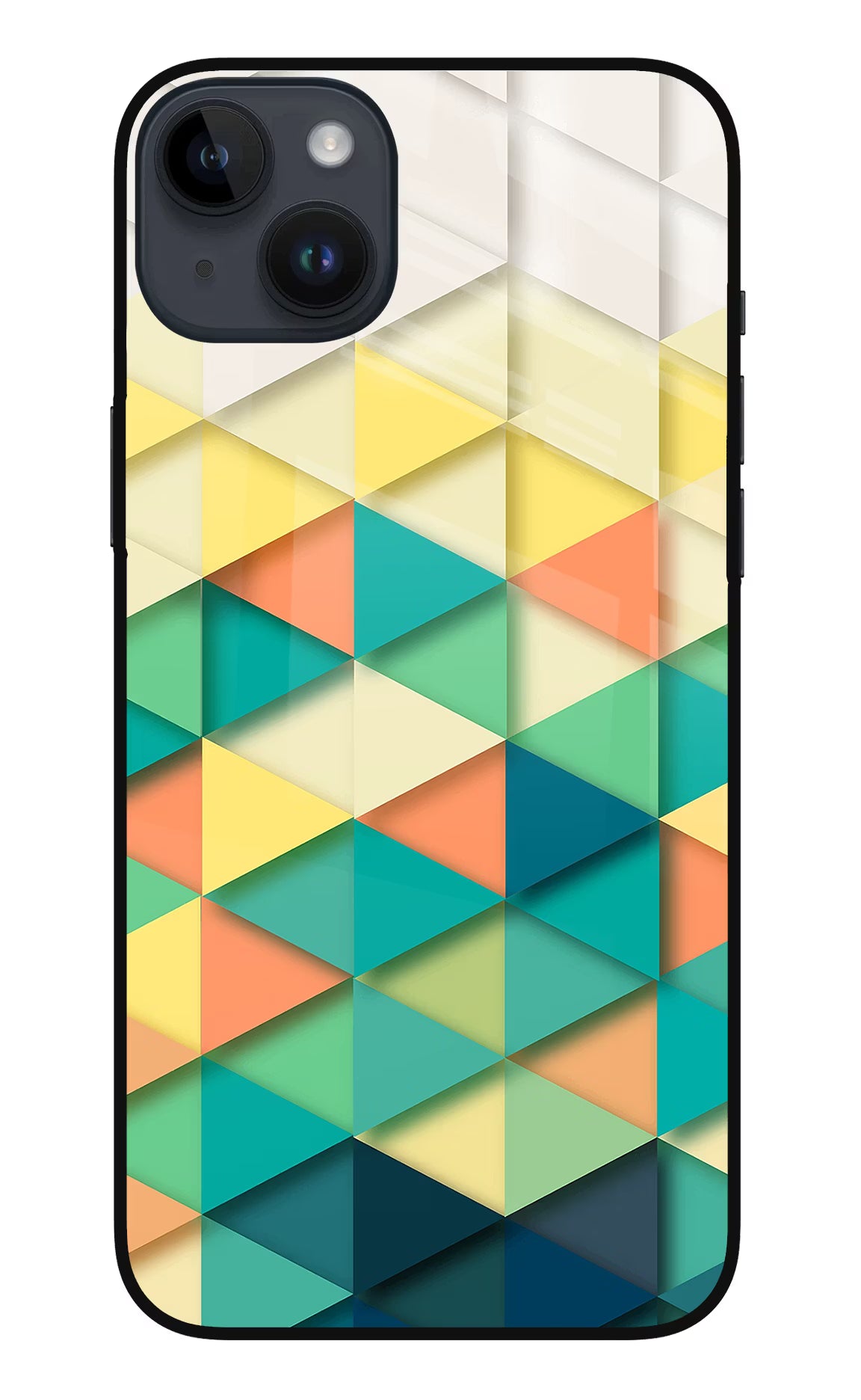 Abstract iPhone 14 Plus Glass Case Back Cover by Casekaro
