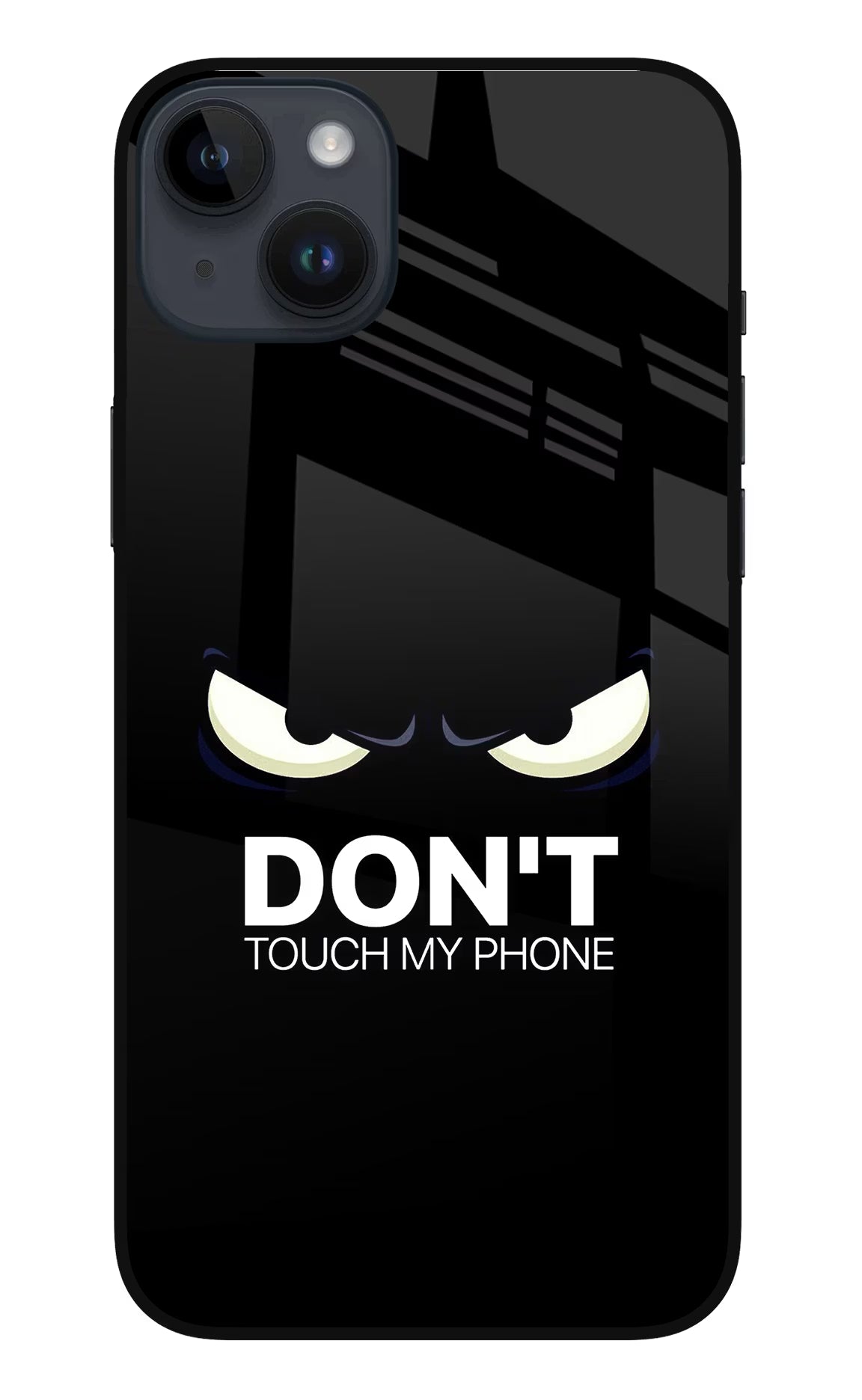 Don'T Touch My Phone iPhone 14 Plus Glass Case Back Cover by Casekaro