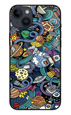 Space Abstract iPhone 14 Plus Glass Case