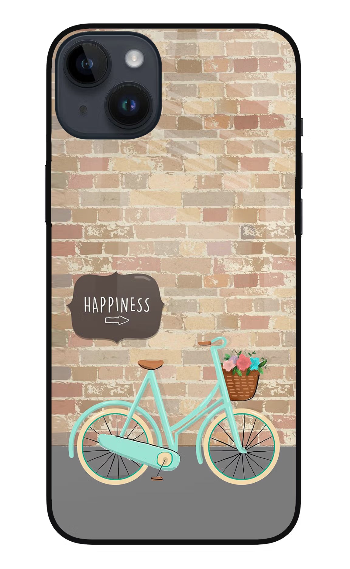 Happiness Artwork iPhone 14 Plus Glass Case Back Cover by Casekaro
