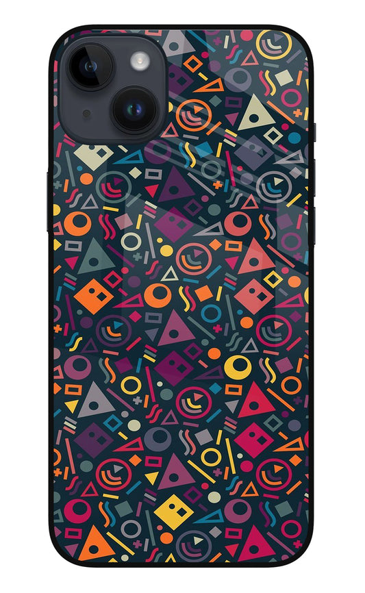 Geometric Abstract iPhone 14 Plus Glass Case