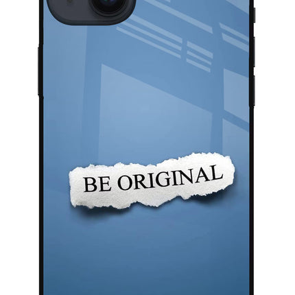 Be Original iPhone 14 Plus Glass Case Back Cover by Casekaro