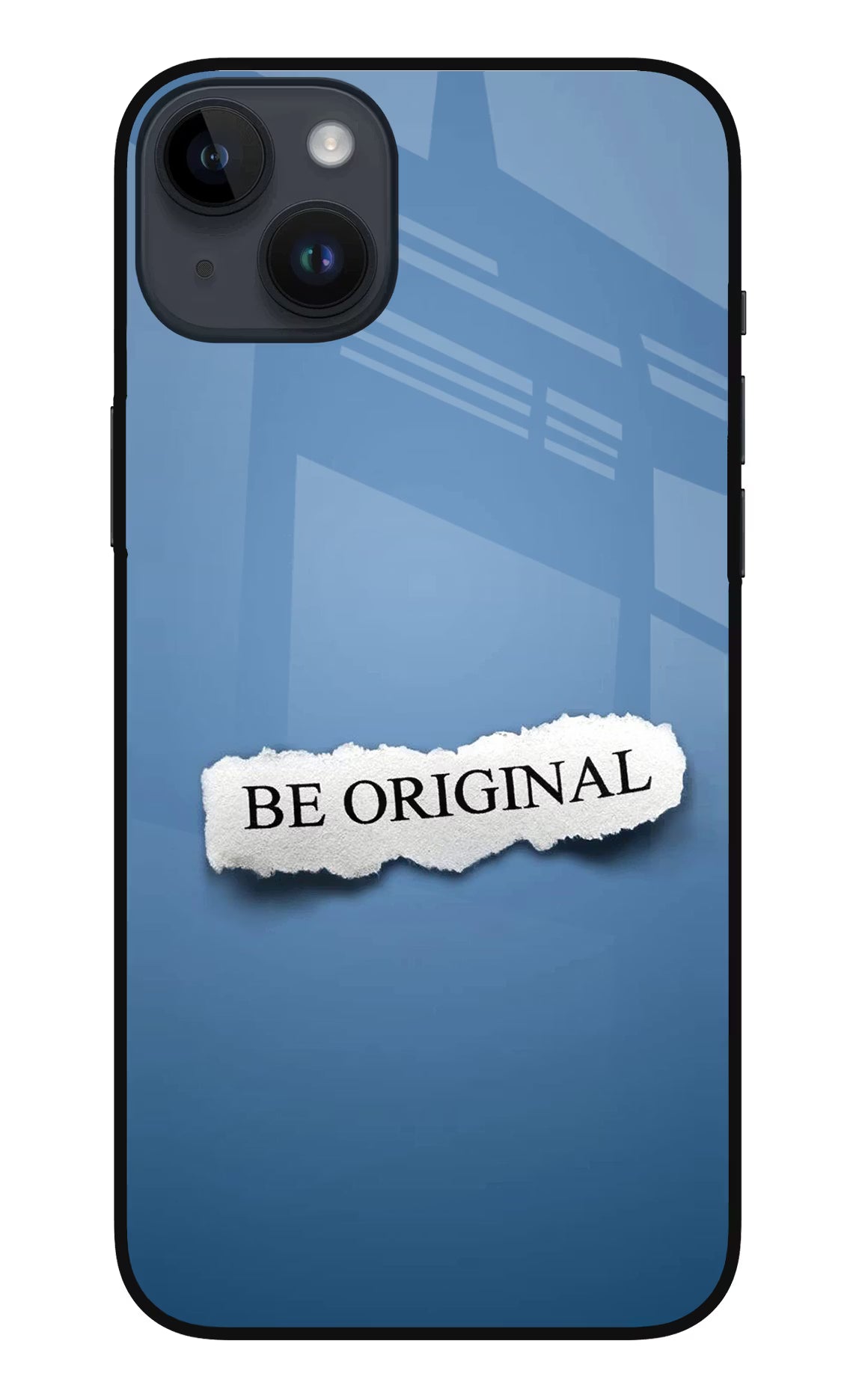 Be Original iPhone 14 Plus Glass Case Back Cover by Casekaro