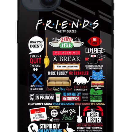 FRIENDS iPhone 14 Plus Glass Case Back Cover by Casekaro