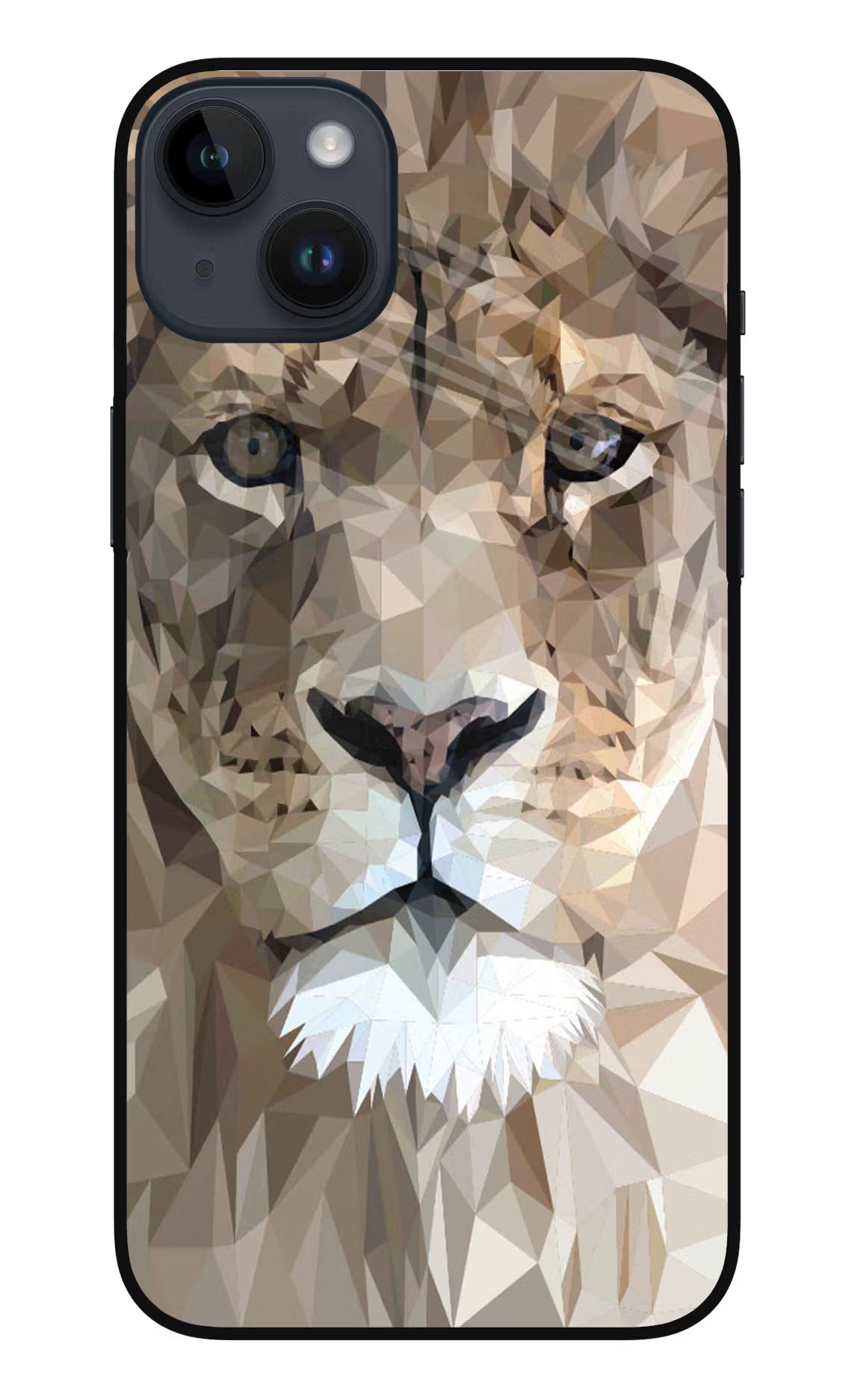 Lion Art iPhone 14 Plus Glass Case Back Cover by Casekaro
