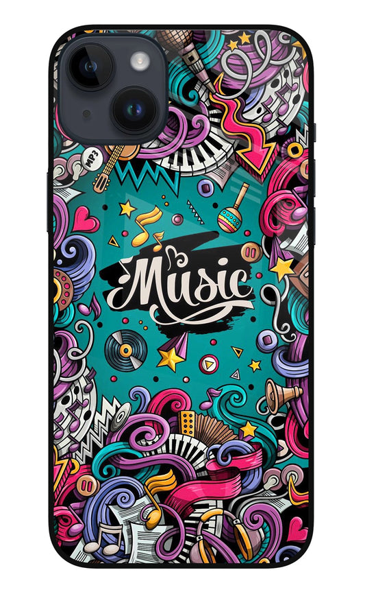 Music Graffiti iPhone 14 Plus Glass Case