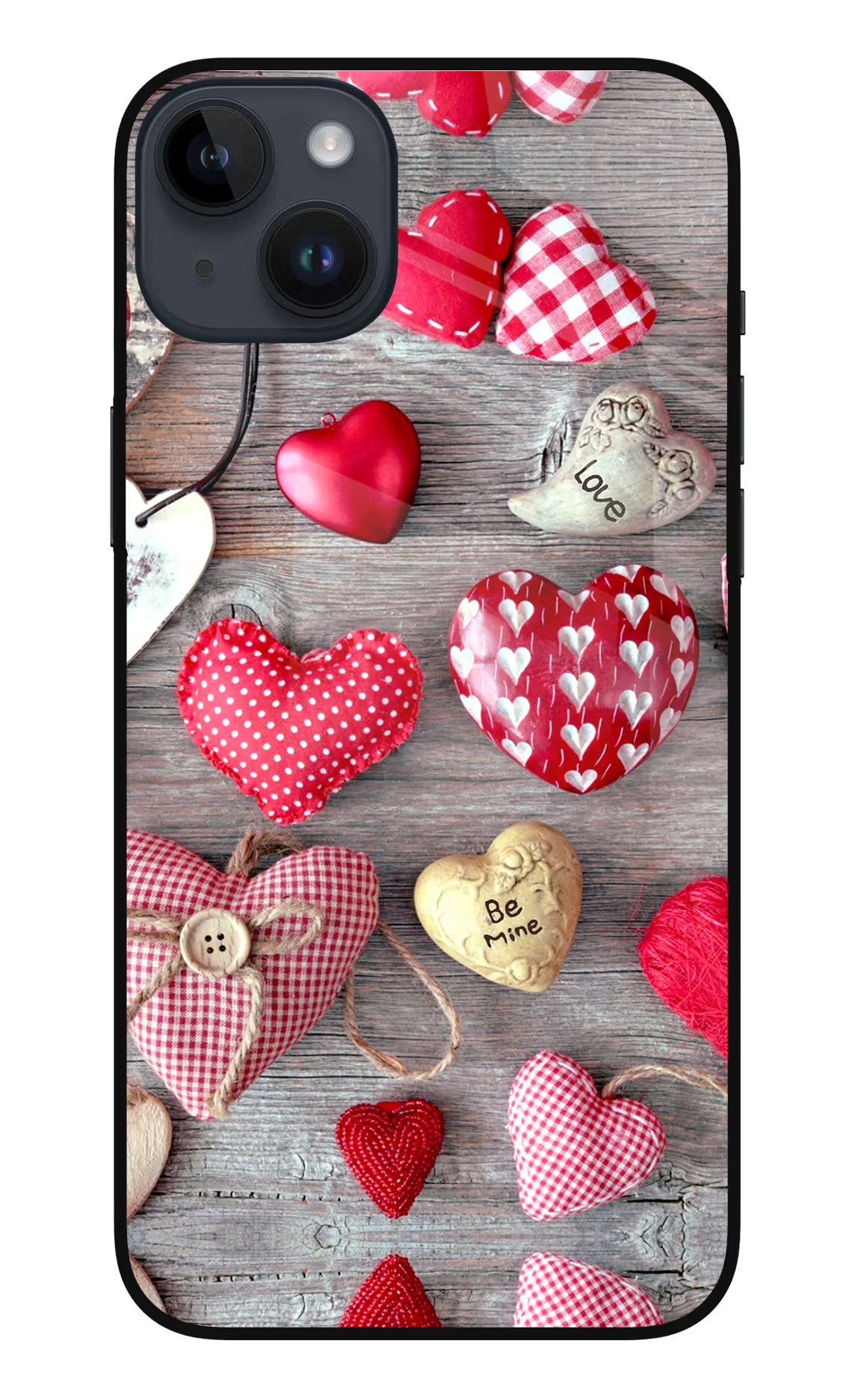 Love Wallpaper iPhone 14 Plus Glass Case Back Cover by Casekaro