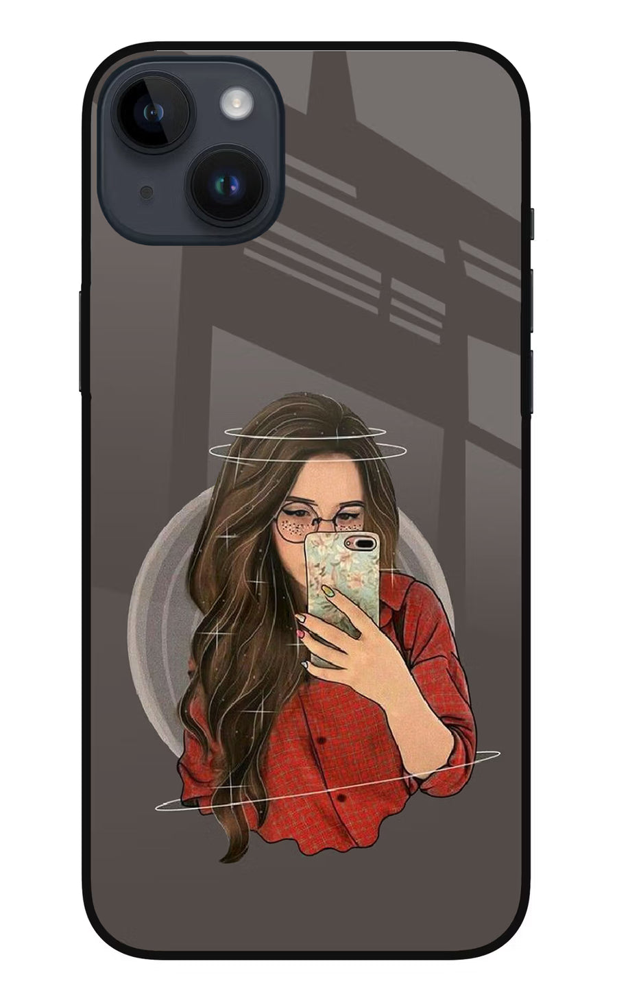 Selfie Queen iPhone 14 Plus Back Cover, Metal case