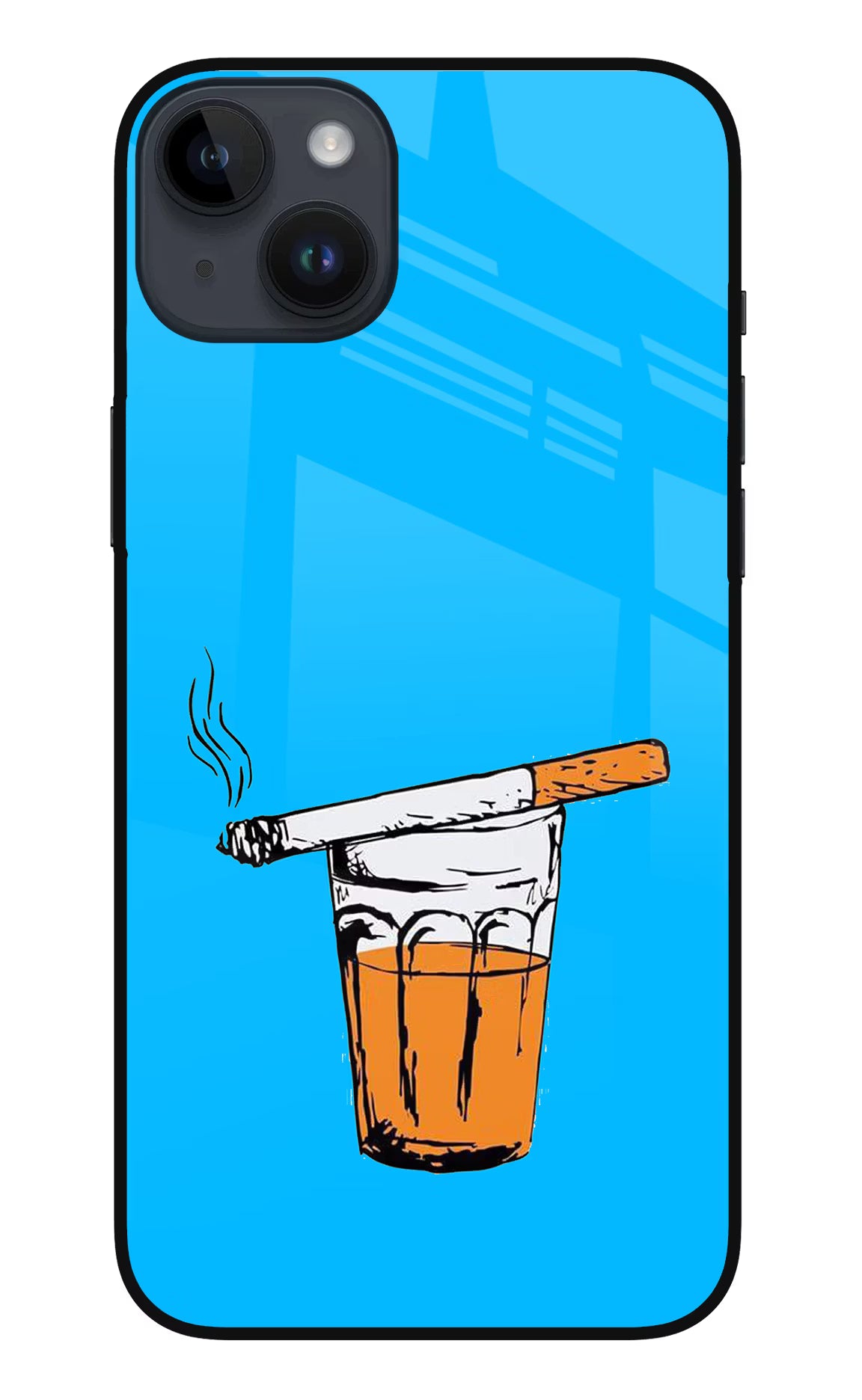 Chai Sutta iPhone 14 Plus Glass Case Back Cover by Casekaro
