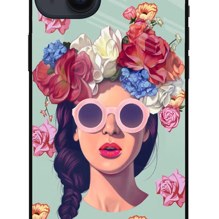 Pretty Girl iPhone 14 Plus Glass Case Back Cover by Casekaro