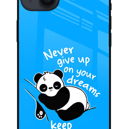 Keep Sleeping iPhone 14 Plus Glass Case Back Cover by Casekaro