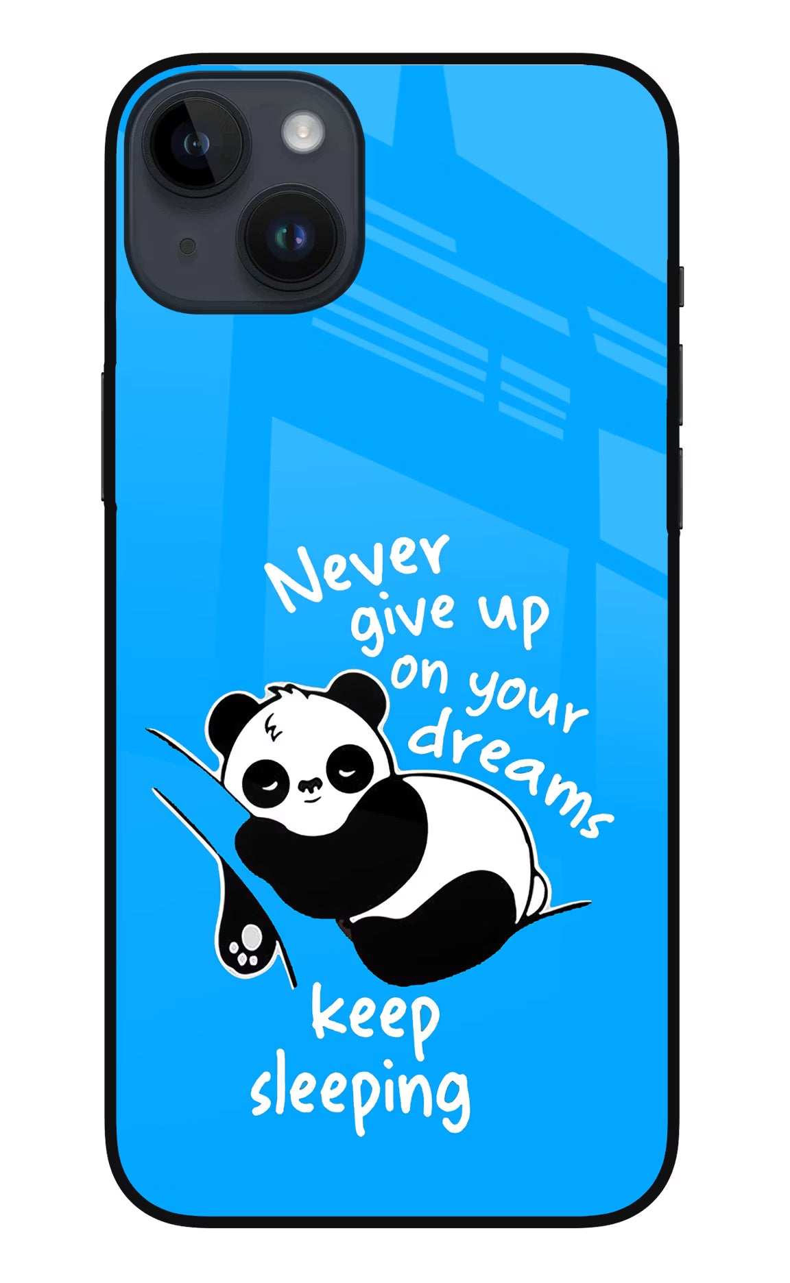 Keep Sleeping iPhone 14 Plus Glass Case Back Cover by Casekaro
