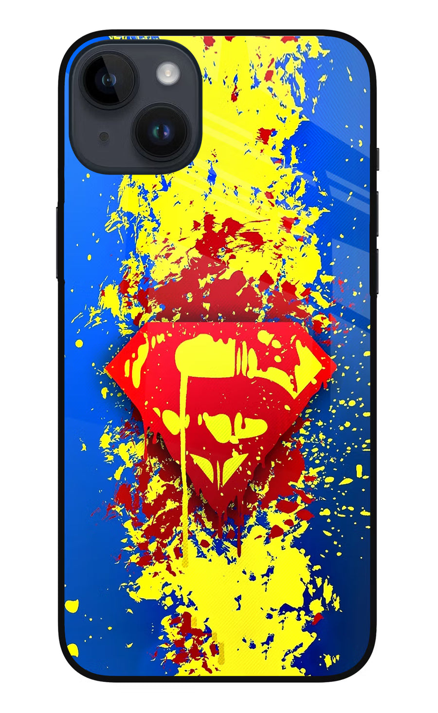 Superman logo iPhone 14 Plus Back Cover, Metal case