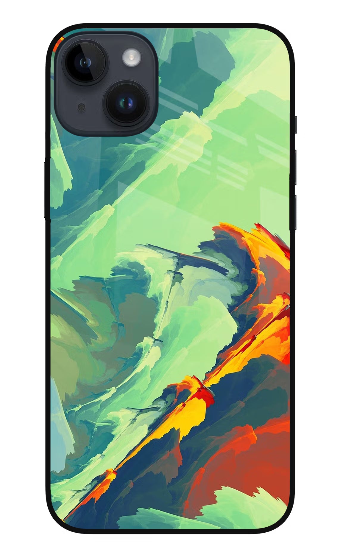Paint Art iPhone 14 Plus Glass Case Back Cover by Casekaro