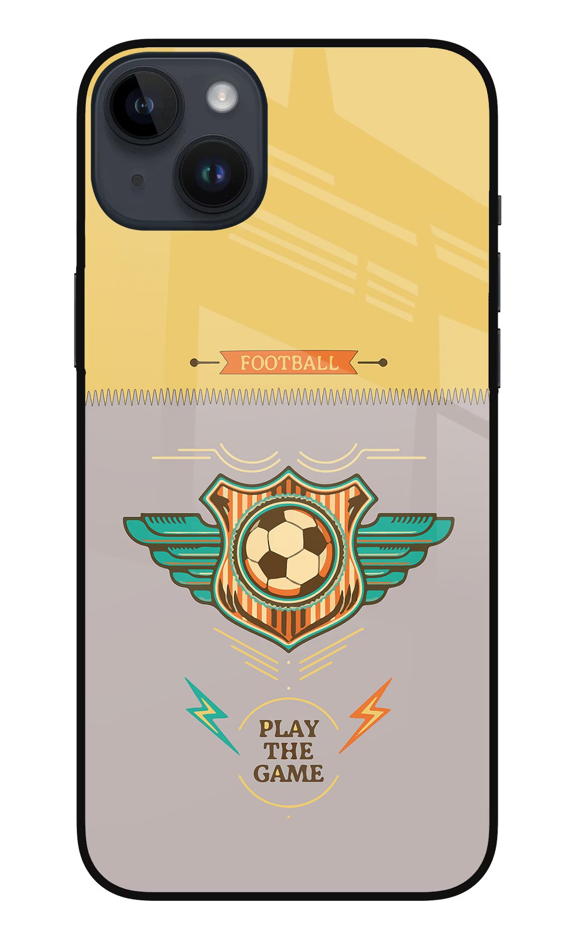 Football iPhone 14 Plus Glass Case Back Cover by Casekaro