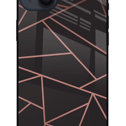 Geometric Pattern iPhone 14 Plus Glass Case Back Cover by Casekaro