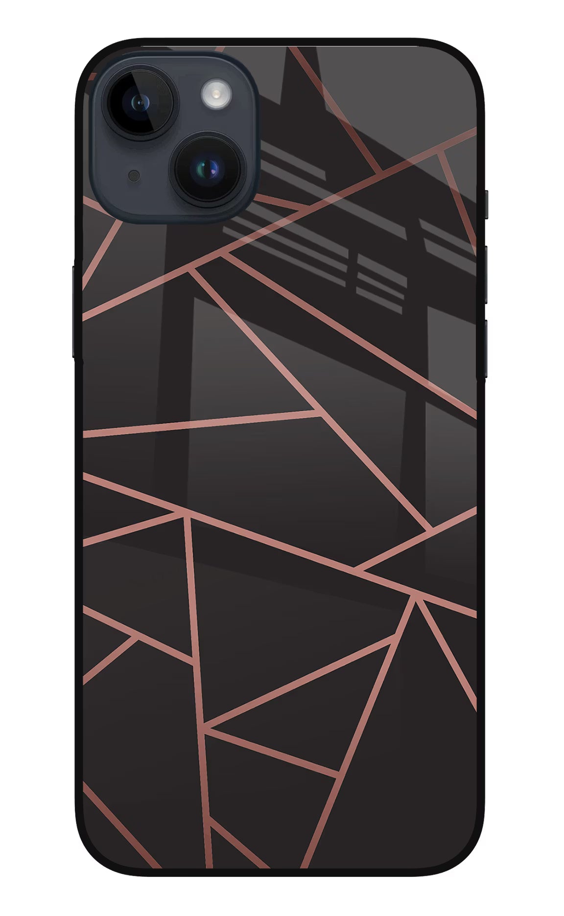 Geometric Pattern iPhone 14 Plus Glass Case Back Cover by Casekaro