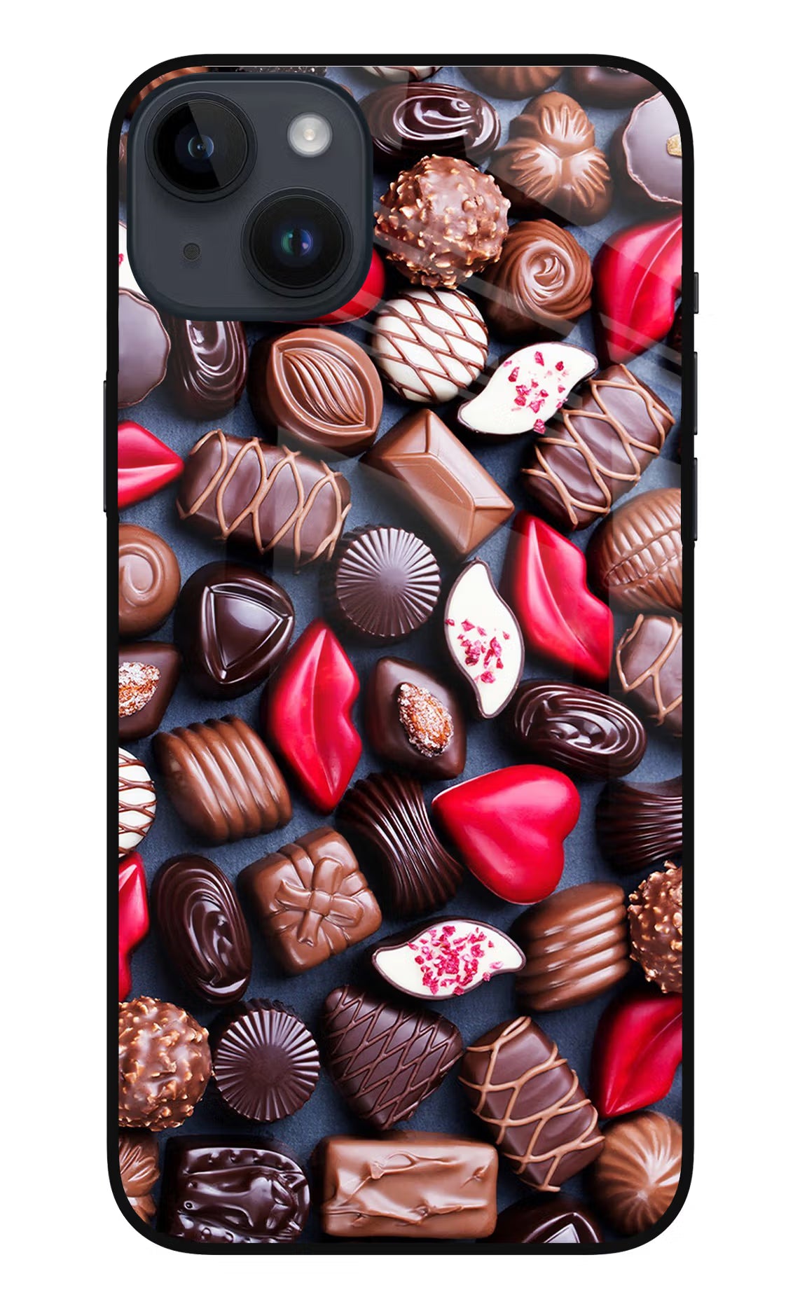 Chocolates iPhone 14 Plus Glass Case Back Cover by Casekaro
