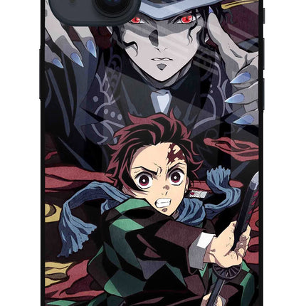 Demon Slayer iPhone 14 Plus Glass Case Back Cover by Casekaro