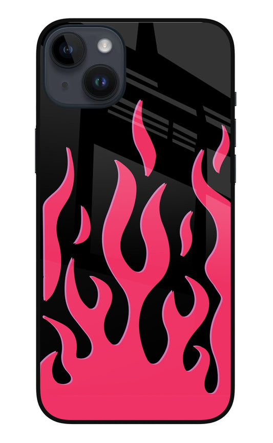 Fire Flames iPhone 14 Plus Glass Case