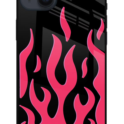 Fire Flames iPhone 14 Plus Glass Case Back Cover by Casekaro