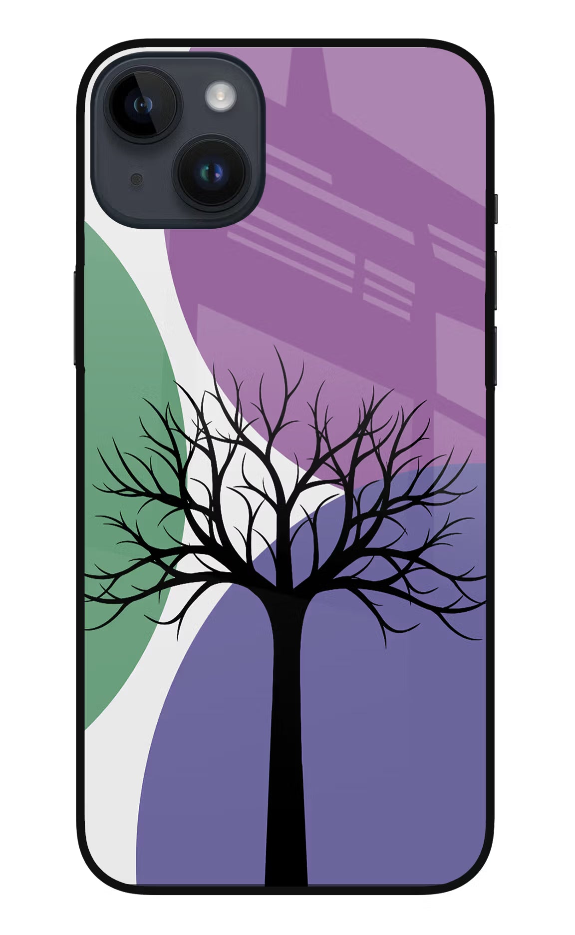Tree Art iPhone 14 Plus Glass Case Back Cover by Casekaro
