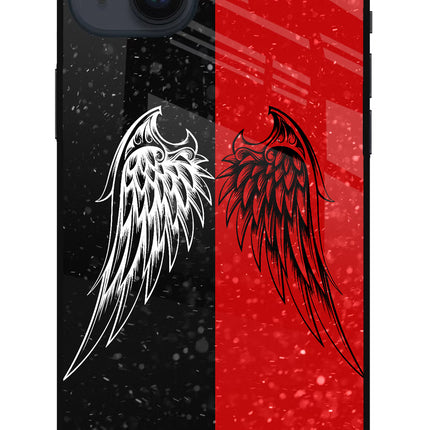 Wings iPhone 14 Plus Glass Case Back Cover by Casekaro