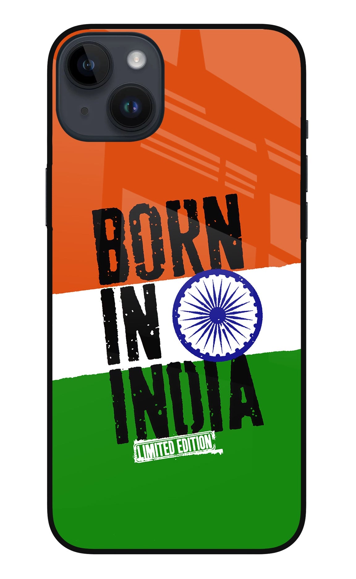 Born in India iPhone 14 Plus Glass Case