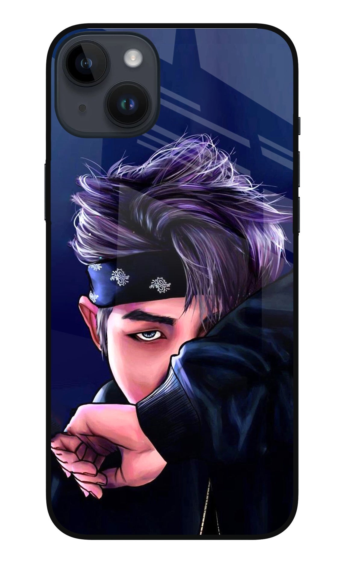 BTS Cool iPhone 14 Plus Glass Case