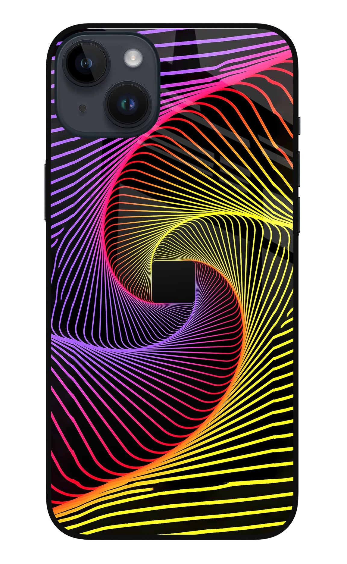 Colorful Strings iPhone 14 Plus Glass Case