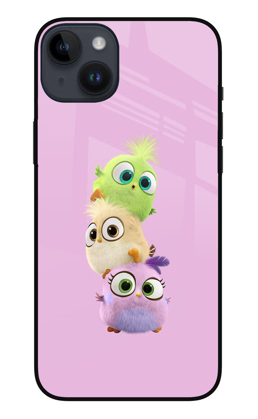 Cute Little Birds iPhone 14 Plus Back Cover, Metal case