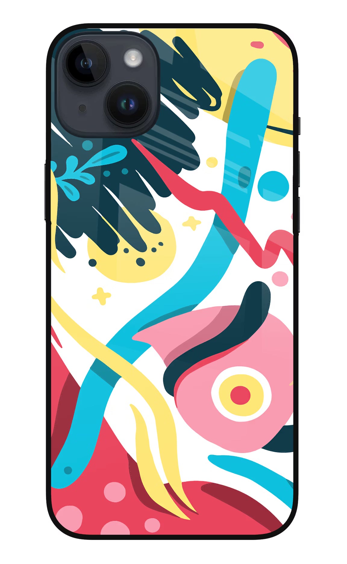 Trippy iPhone 14 Plus Glass Case Back Cover by Casekaro