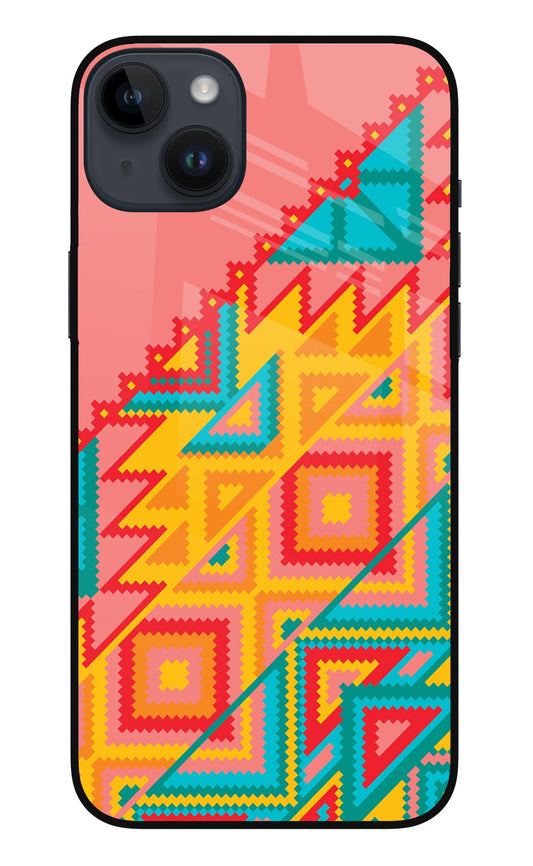 Aztec Tribal iPhone 14 Plus Glass Case
