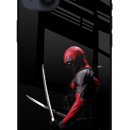 Deadpool iPhone 14 Plus Glass Case Back Cover by Casekaro