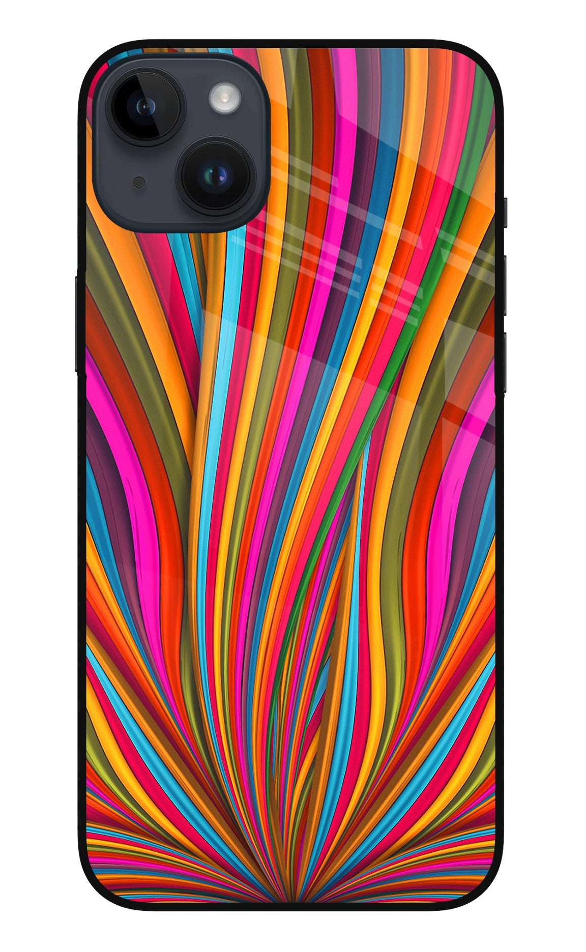 Trippy Wavy iPhone 14 Plus Back Cover