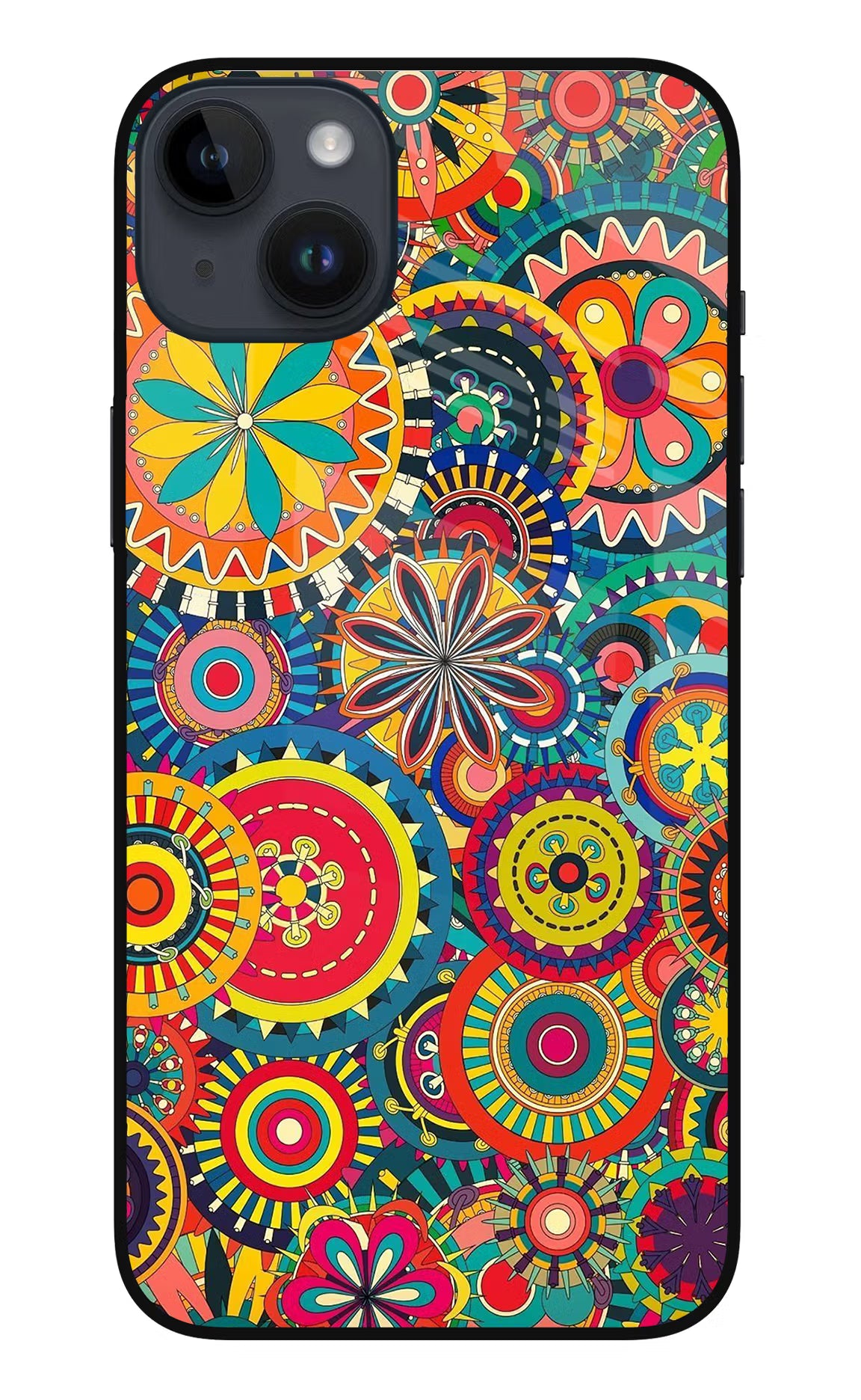 Gol Gol Art iPhone 14 Plus Glass Case Back Cover by Casekaro