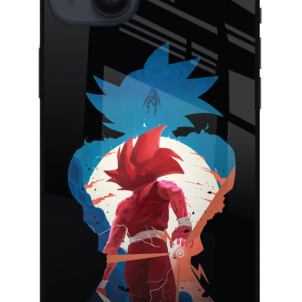 Goku iPhone 14 Plus Glass Case Back Cover by Casekaro