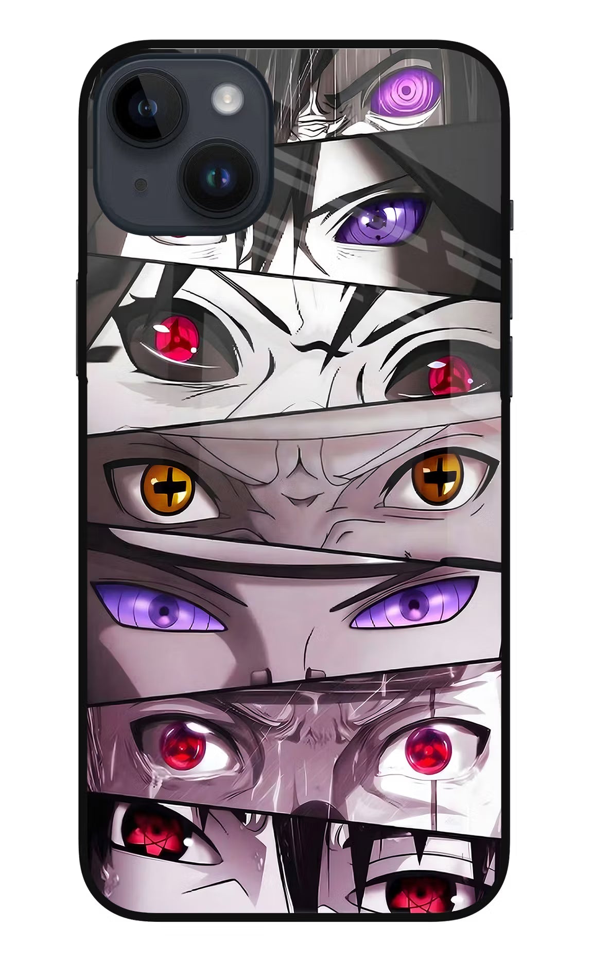 Naruto Anime iPhone 14 Plus Glass Case Back Cover by Casekaro