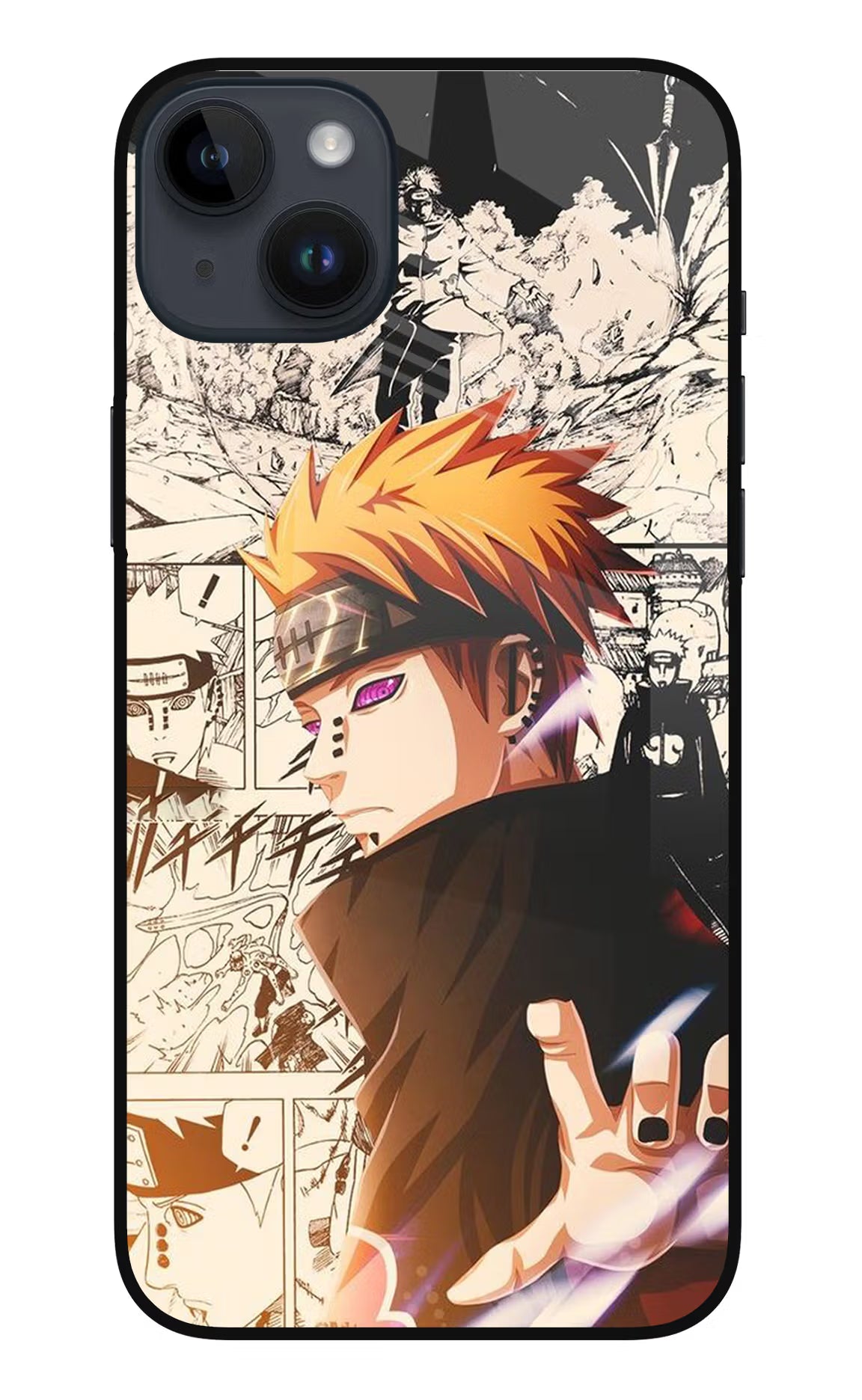 Pain Anime iPhone 14 Plus Glass Case Back Cover by Casekaro