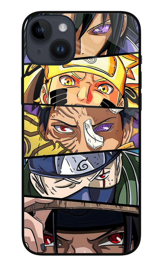 Naruto Character iPhone 14 Plus Glass Case