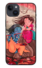 Radhe Krishna iPhone 14 Plus Glass Case Back Cover by Casekaro