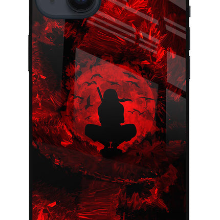 Itachi Uchiha iPhone 14 Plus Glass Case Back Cover by Casekaro