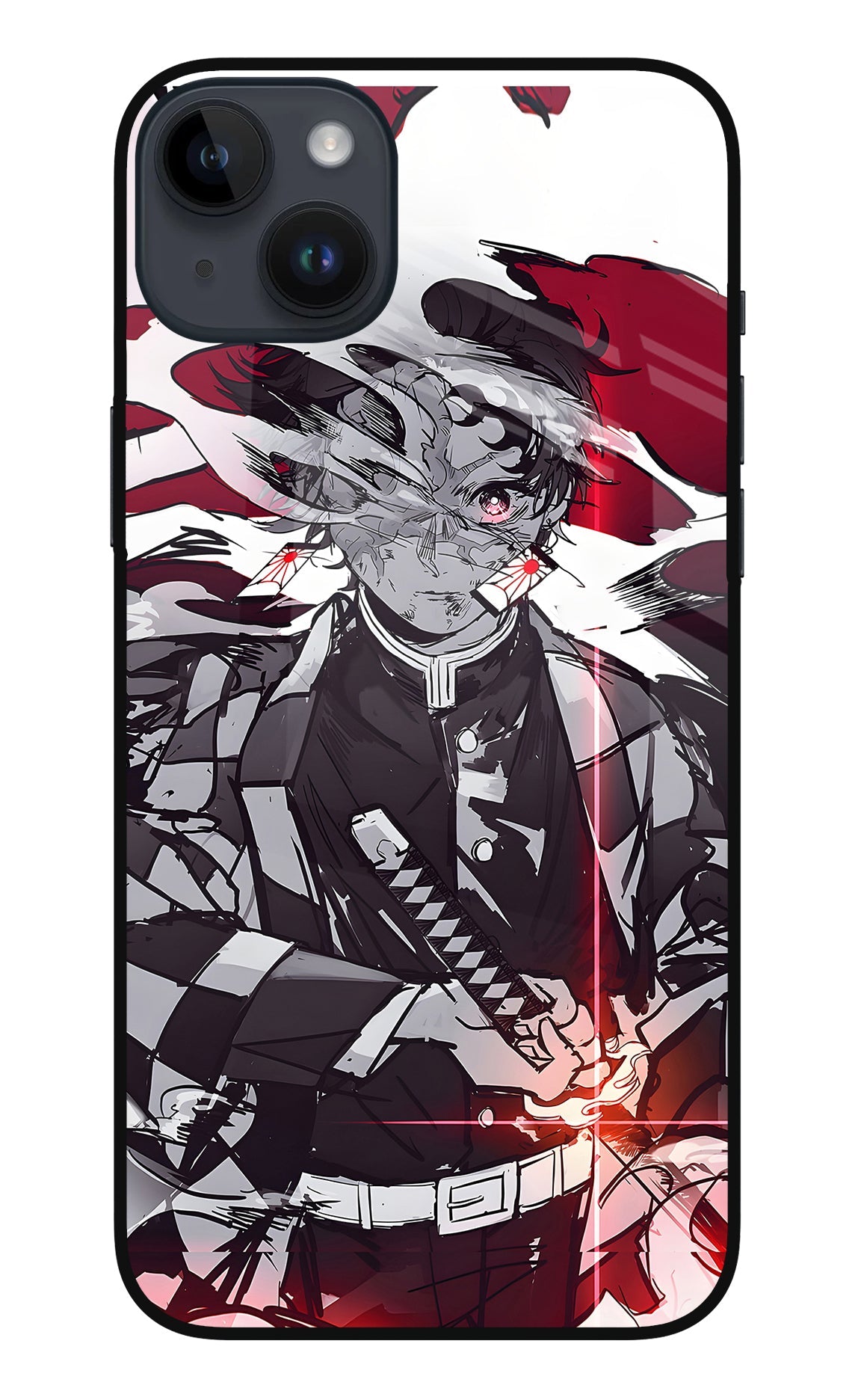 Demon Slayer iPhone 14 Plus Glass Case
