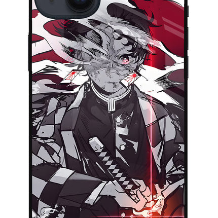 Demon Slayer iPhone 14 Plus Glass Case Back Cover by Casekaro