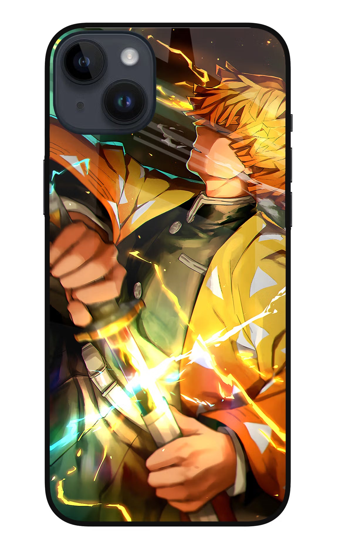 Demon Slayer iPhone 14 Plus Glass Case Back Cover by Casekaro