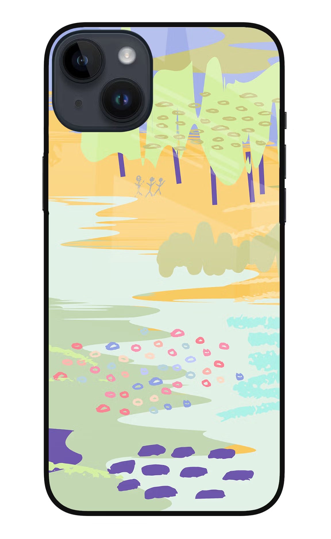 Scenery iPhone 14 Plus Glass Case Back Cover by Casekaro