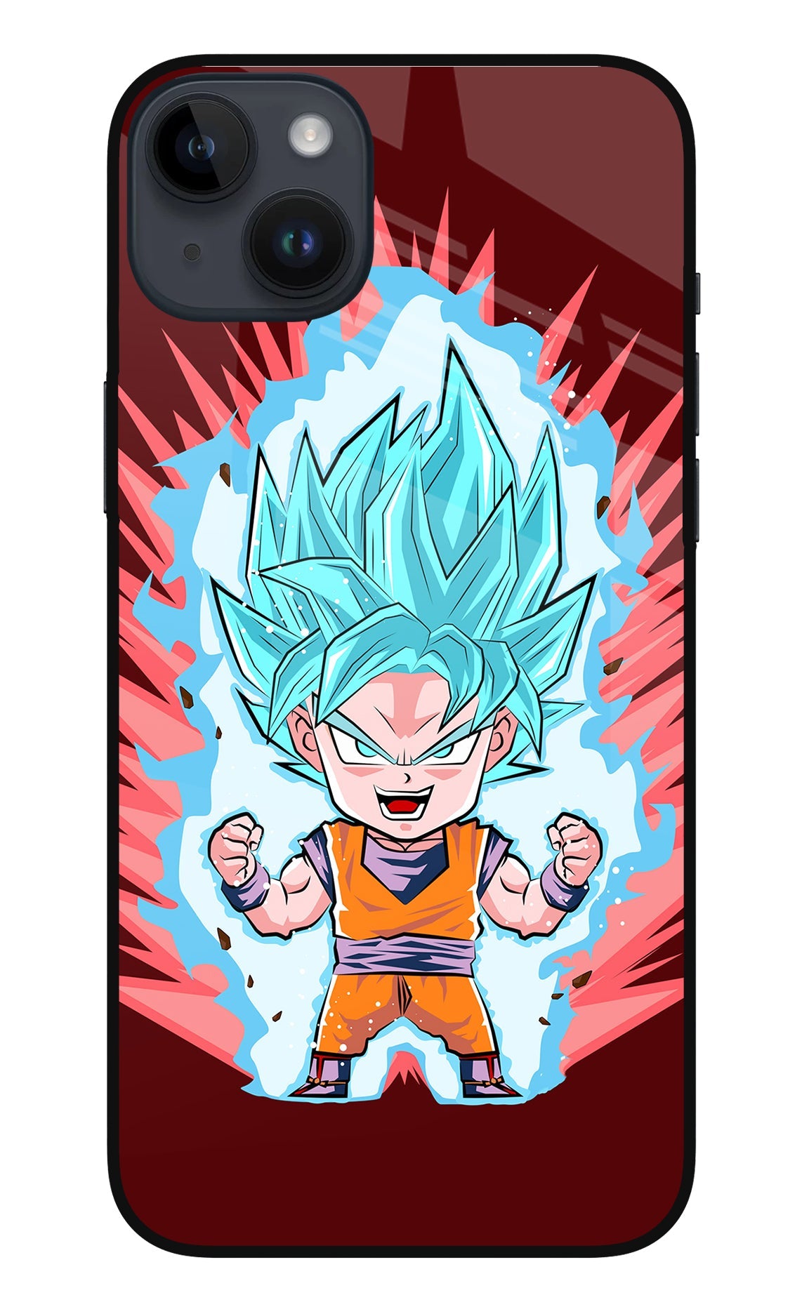 Goku Little iPhone 14 Plus Glass Case